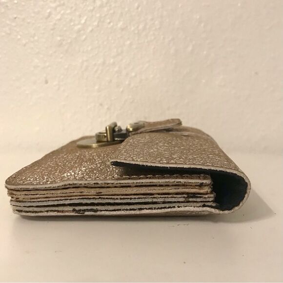 Anthropologie Miss Albright Highgrove Glittery Leather Accordion Wallet - Picture 5 of 8
